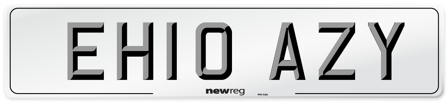 EH10 AZY Number Plate from New Reg